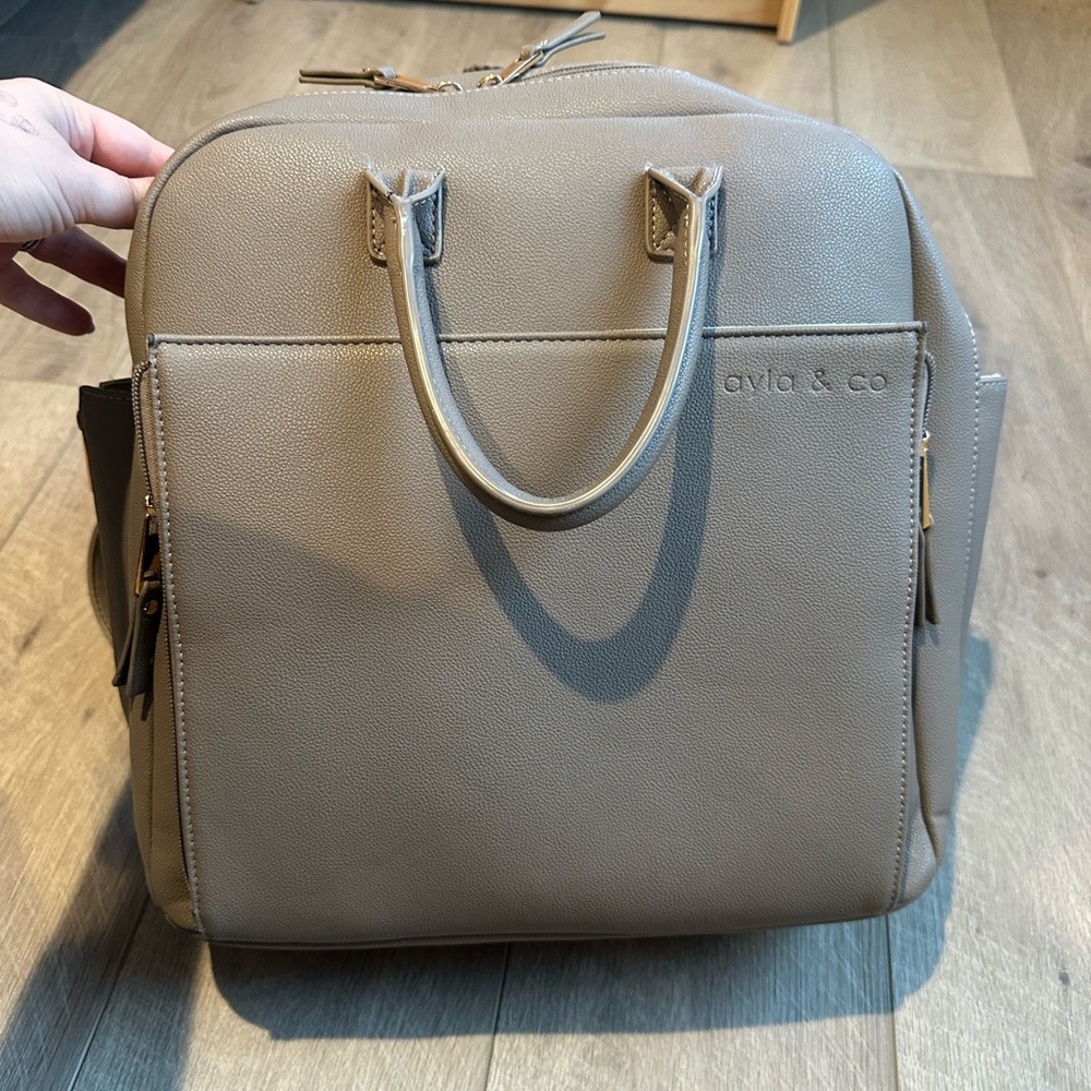 Ayla & Co Diaper Bag (larger one) color: pebble